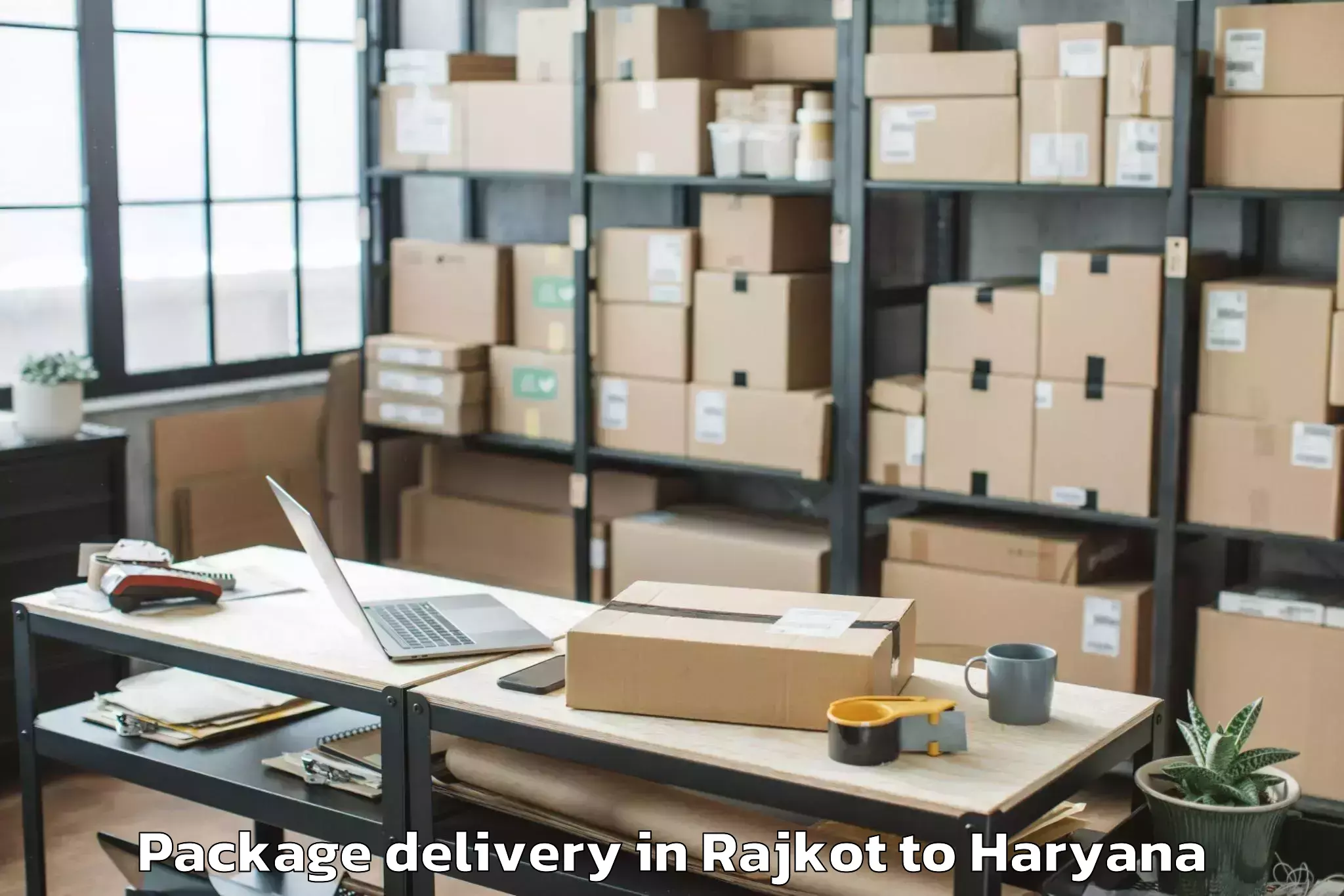 Trusted Rajkot to Morkheri Package Delivery